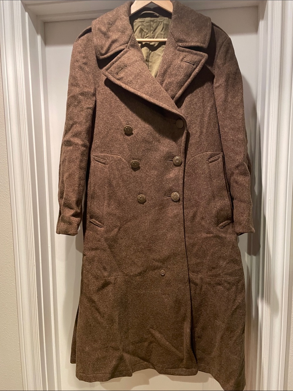 WW2 Vintage US Army Over Coat